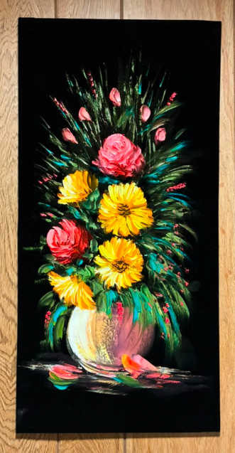 Blooming Abundance – Original Acrylic Floral Bouquet Painting
