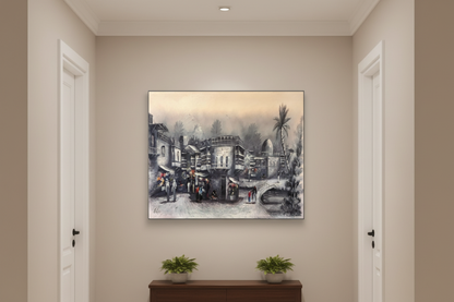 Wall Art Canvas – Alshanasheel V (20 x 24 in) - Middle East Crescent®