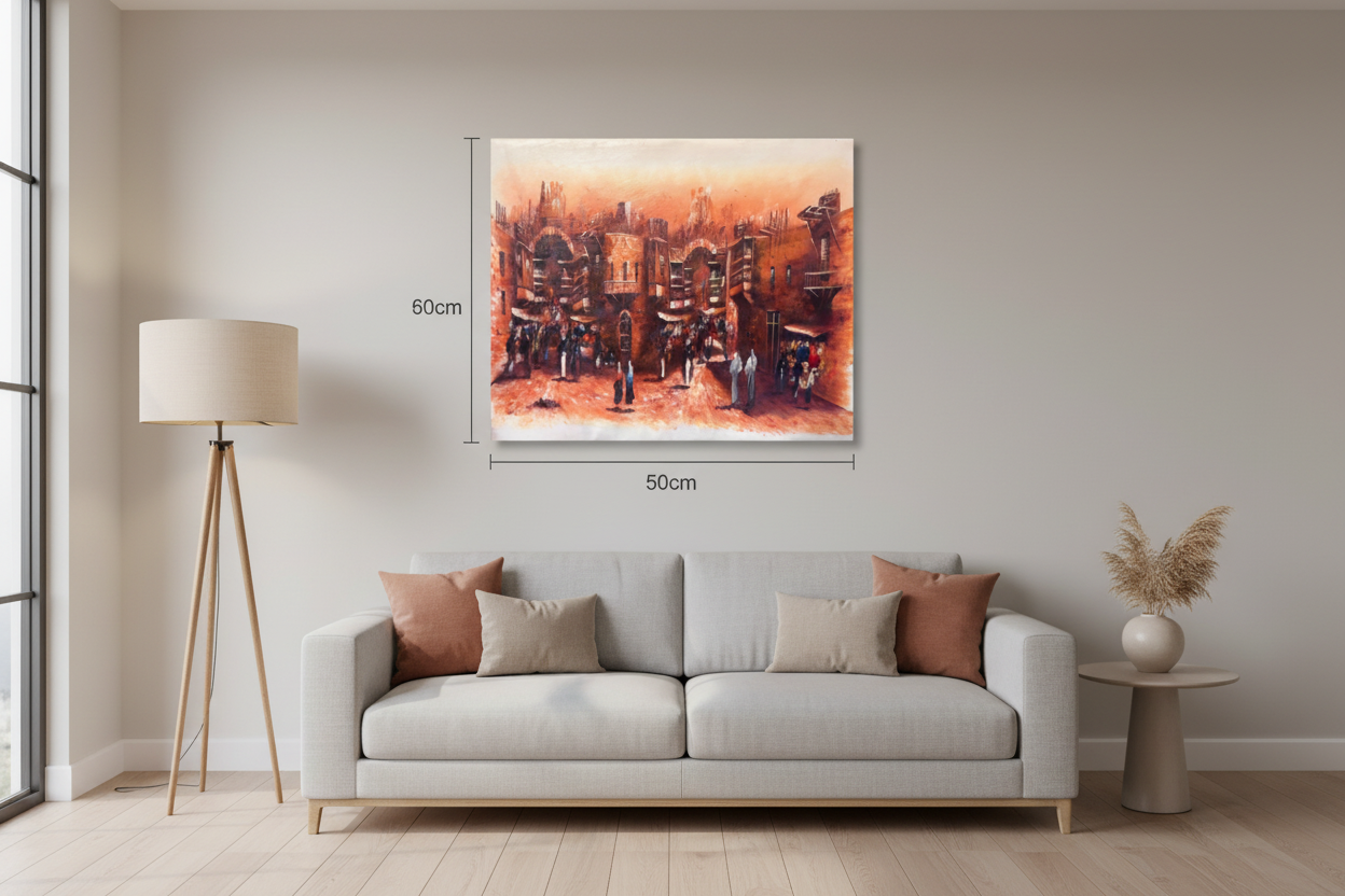 Wall Art Canvas – Alshanasheel II (20 x 24 in) - Middle East Crescent®