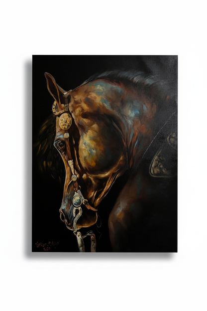 Almandalwi Arabian Horses – Majestic Movement (39×31 in) - Middle East Crescent®