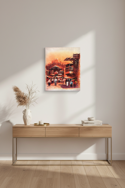 Wall Art Canvas – Alshanasheel (20 x 24 in) - Middle East Crescent®