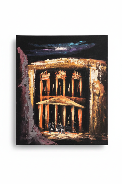 Petra Night - White Background