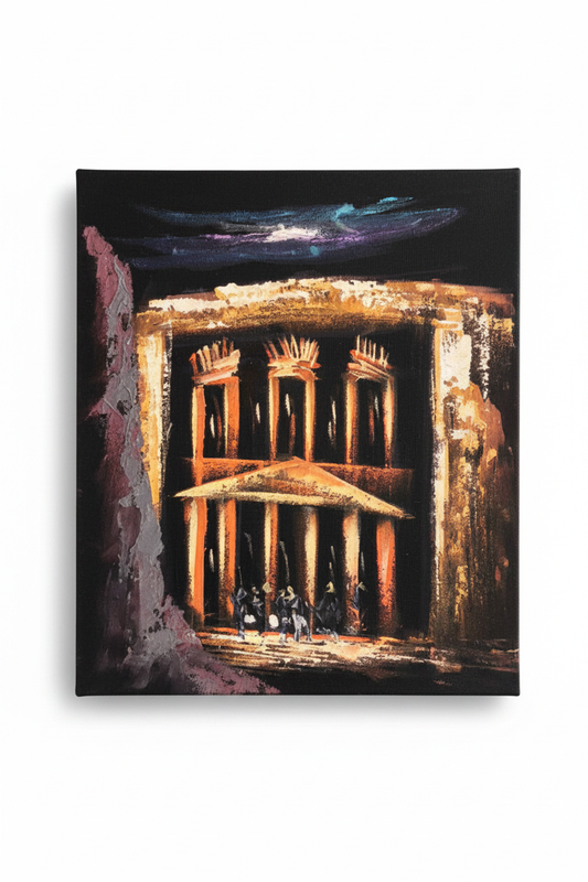 Petra Night - White Background