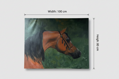 Wall Art Canvas – Horses III (39 x 31 in) - Middle East Crescent®