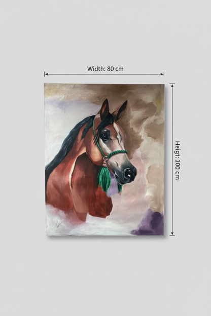 Wall Art Canvas – Horses II (39 x 31 in) - Middle East Crescent®